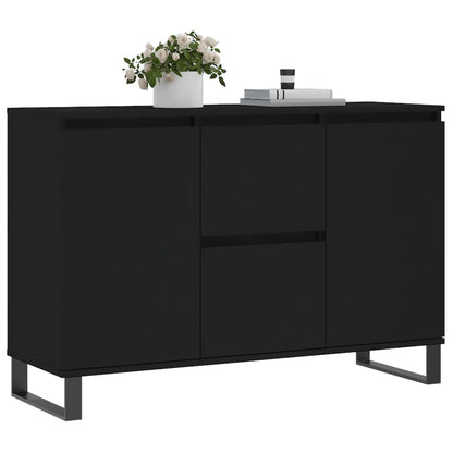 Sideboard Schwarz 104x35x70 cm Holzwerkstoff