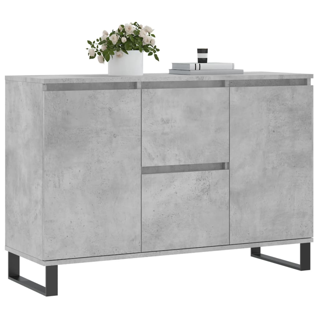 Sideboard Betongrau 104x35x70 cm Holzwerkstoff