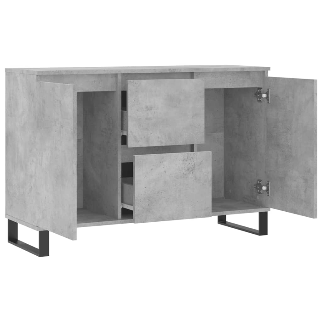 Sideboard Betongrau 104x35x70 cm Holzwerkstoff