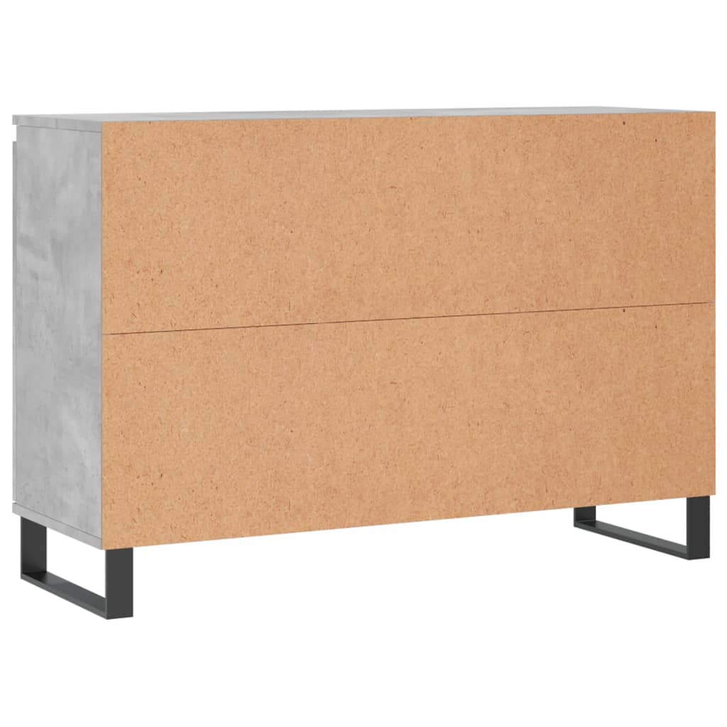 Sideboard Betongrau 104x35x70 cm Holzwerkstoff