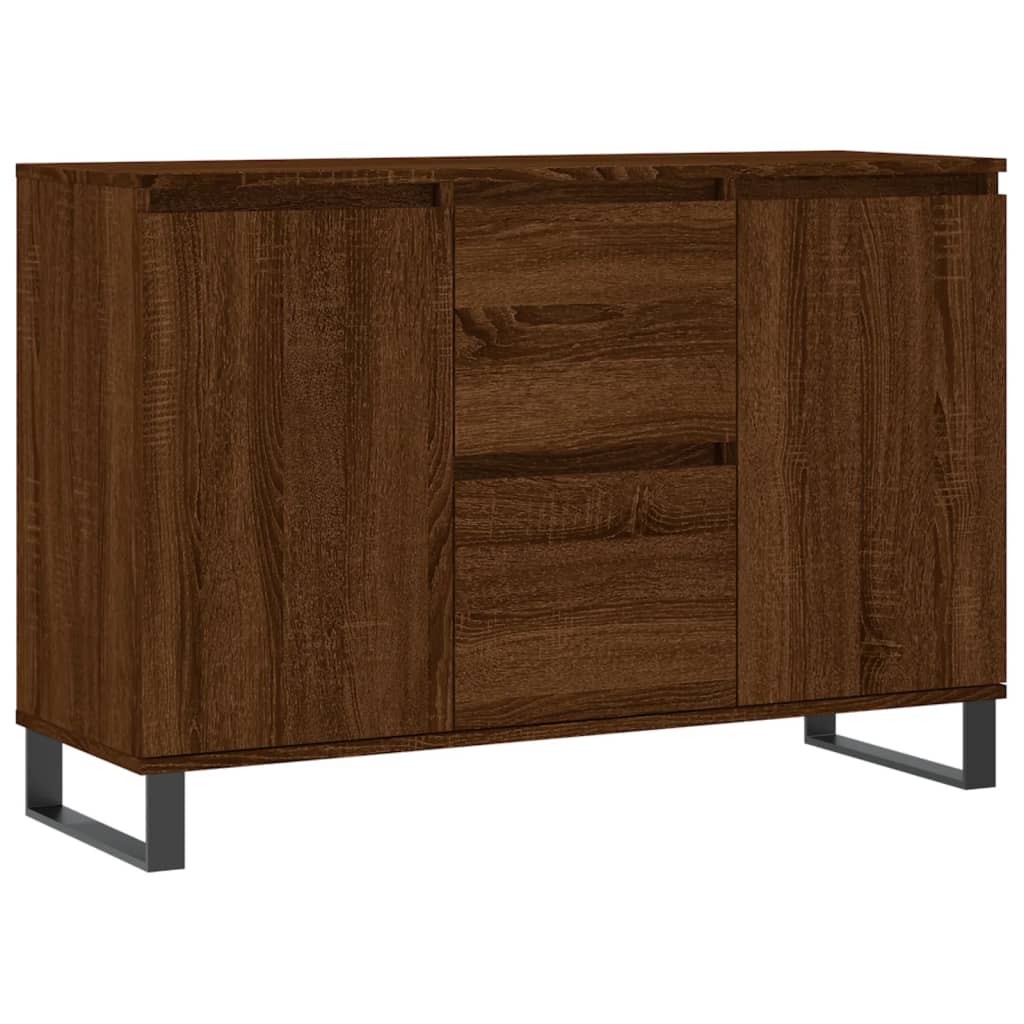 Sideboard Braun Eichen-Optik 104x35x70 cm Holzwerkstoff