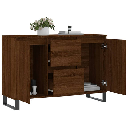 Sideboard Braun Eichen-Optik 104x35x70 cm Holzwerkstoff