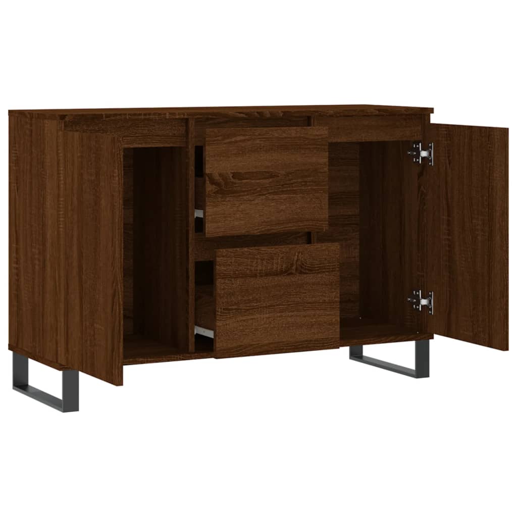 Sideboard Braun Eichen-Optik 104x35x70 cm Holzwerkstoff