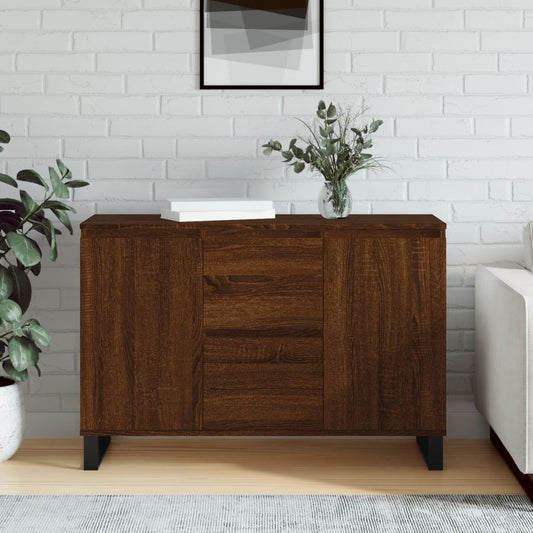 Sideboard Braun Eichen-Optik 104x35x70 cm Holzwerkstoff