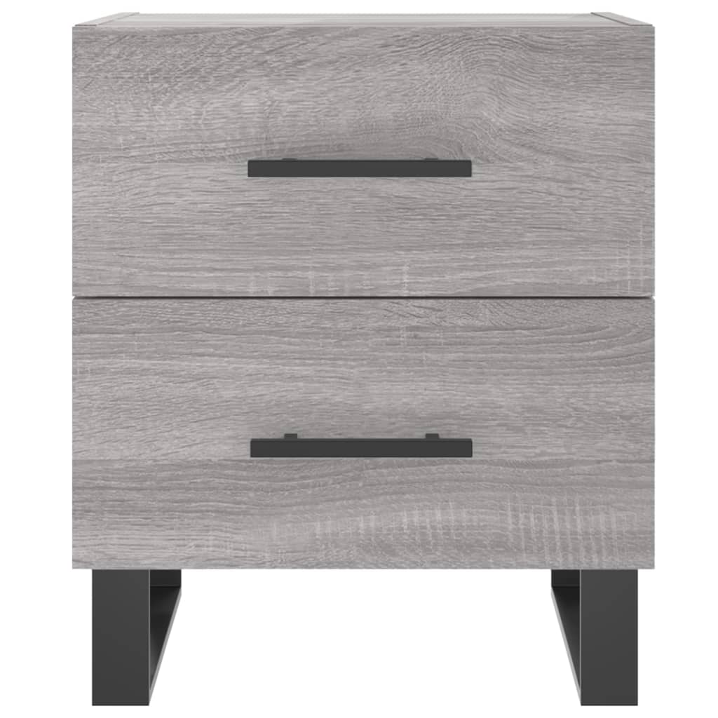 Nachttische 2 Stk. Grau Sonoma 40x35x47,5 cm Holzwerkstoff