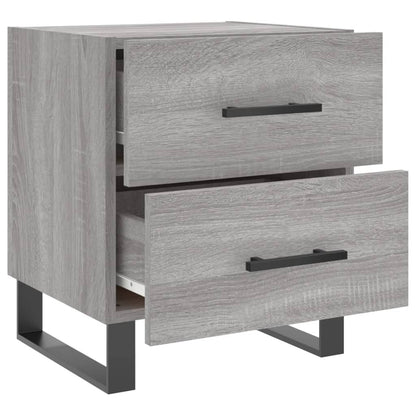 Nachttische 2 Stk. Grau Sonoma 40x35x47,5 cm Holzwerkstoff