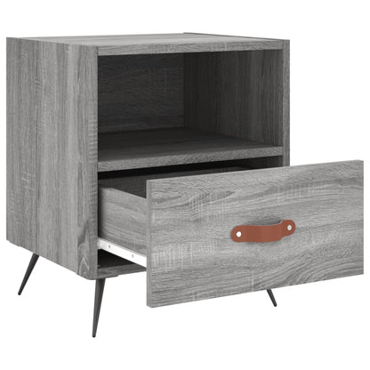 Nachttische 2 Stk. Grau Sonoma 40x35x47,5 cm Holzwerkstoff