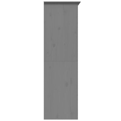 Kleiderschrank BODO Grau 99x53,5x173 cm Massivholz Kiefer