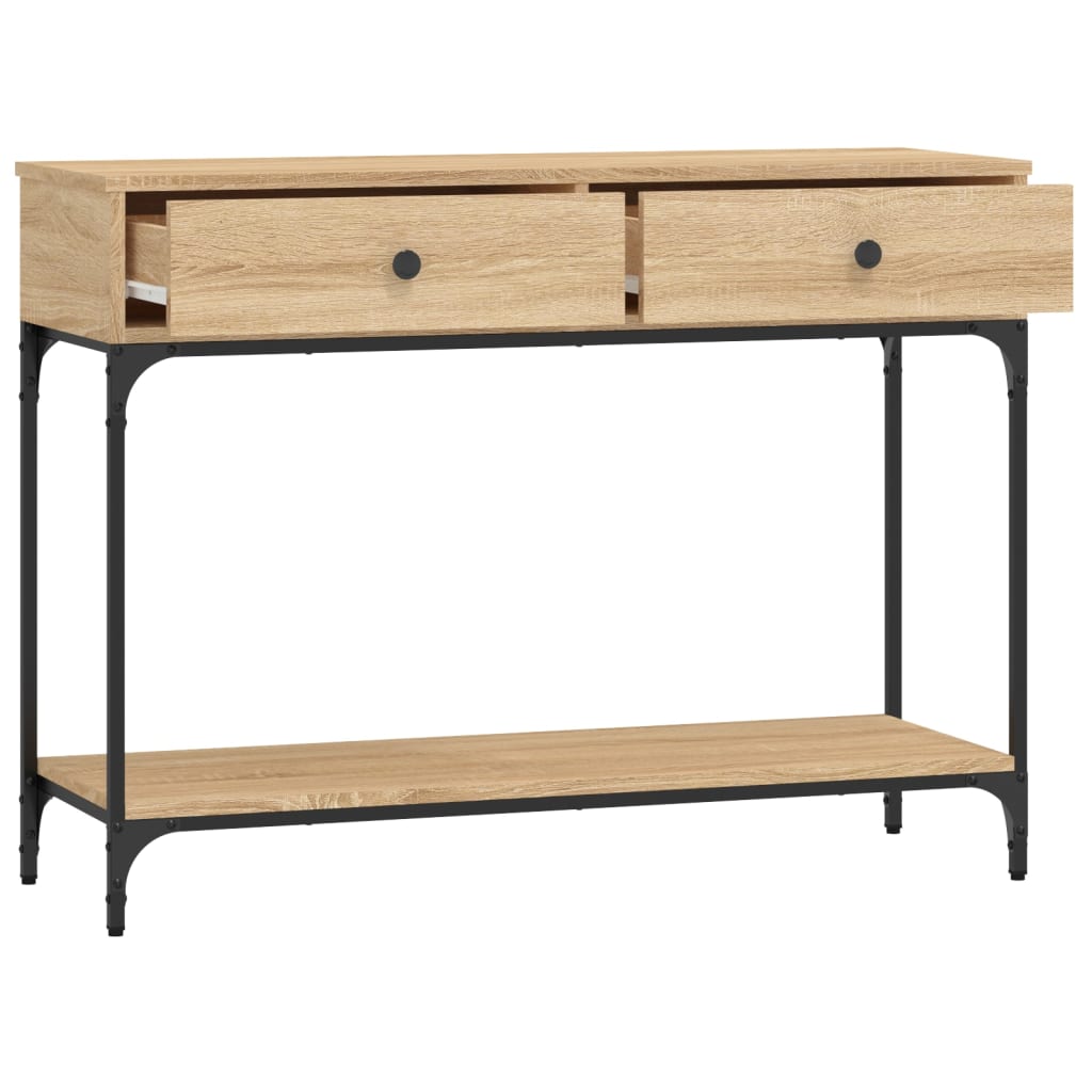 Konsolentisch Sonoma-Eiche 100x34,5x75 cm Holzwerkstoff