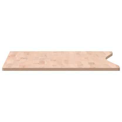 Schreibtischplatte 100x(55-60)x1,5 cm Massivholz Buche