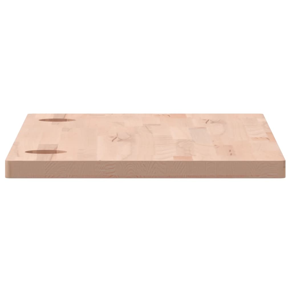 Schreibtischplatte 80x40x2,5 cm Massivholz Buche