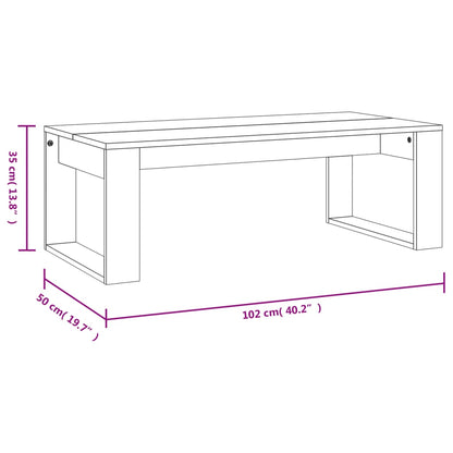 Couchtisch Sonoma-Eiche 102x50x35 cm Holzwerkstoff