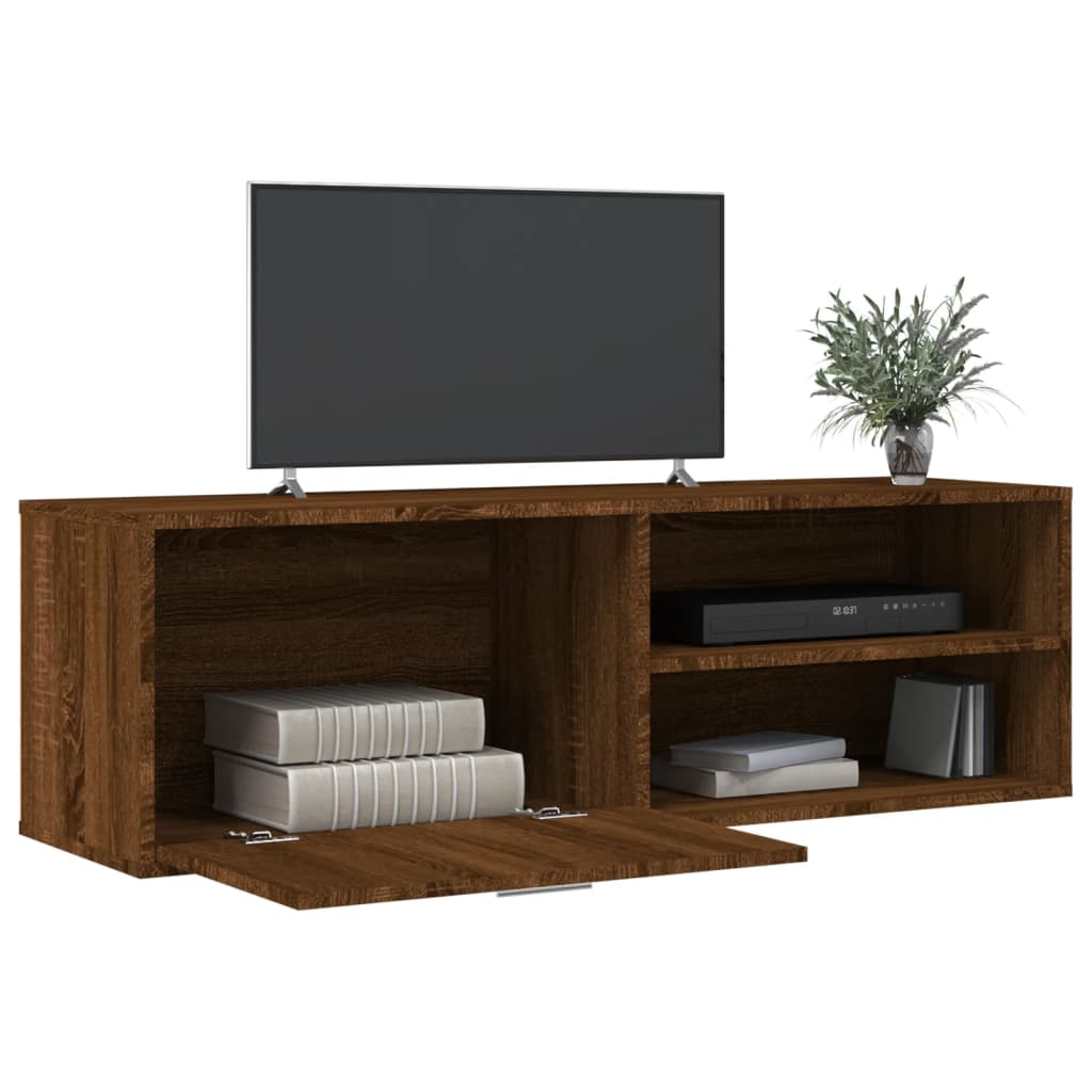 TV-Schrank Braun Eichen-Optik 120x34x37 cm Holzwerkstoff