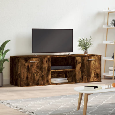 TV-Schrank Räuchereiche 120x34x37 cm Holzwerkstoff