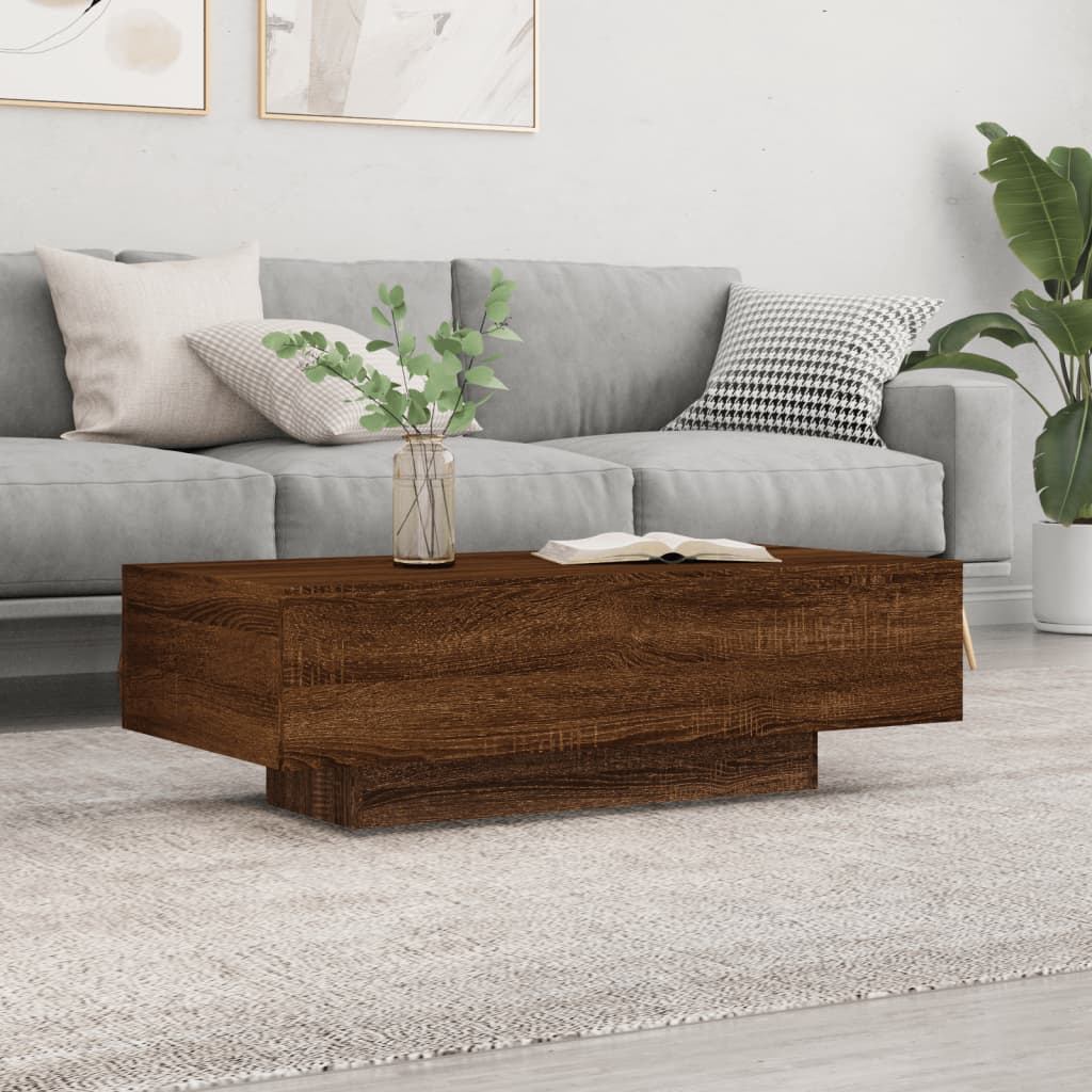 Couchtisch Braun Eichen-Optik 100x49,5x31 cm Holzwerkstoff