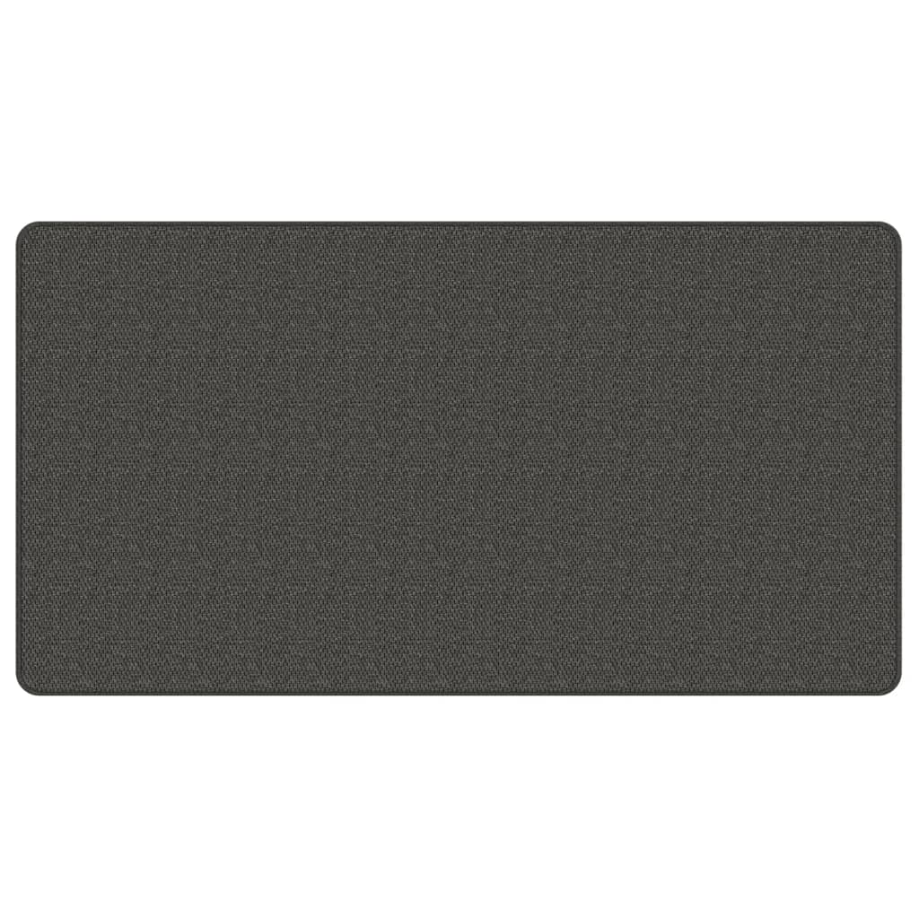 Tappeto passatoia, effetto sisal, antracite, 80x150 cm