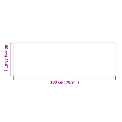 Tappeto passatoia grigio 60x180 cm