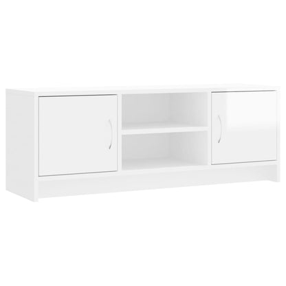 TV-Schrank Hochglanz-Weiß 102x30x37,5 cm Holzwerkstoff