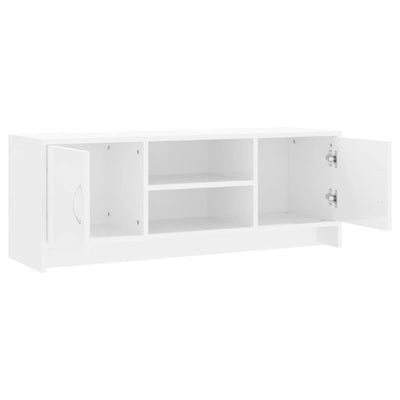 TV-Schrank Hochglanz-Weiß 102x30x37,5 cm Holzwerkstoff