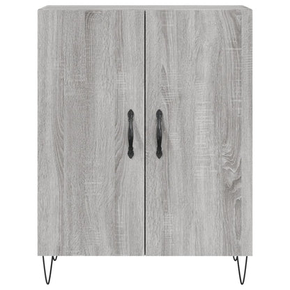 Highboard Grau Sonoma 69,5x34x180 cm Holzwerkstoff