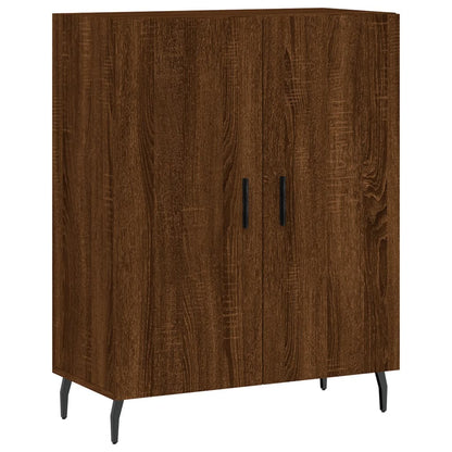 Highboard Braun Eichen-Optik 69,5x34x180 cm Holzwerkstoff