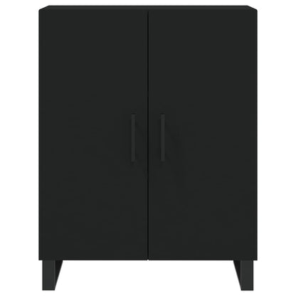 Highboard Schwarz 69,5x34x180 cm Holzwerkstoff