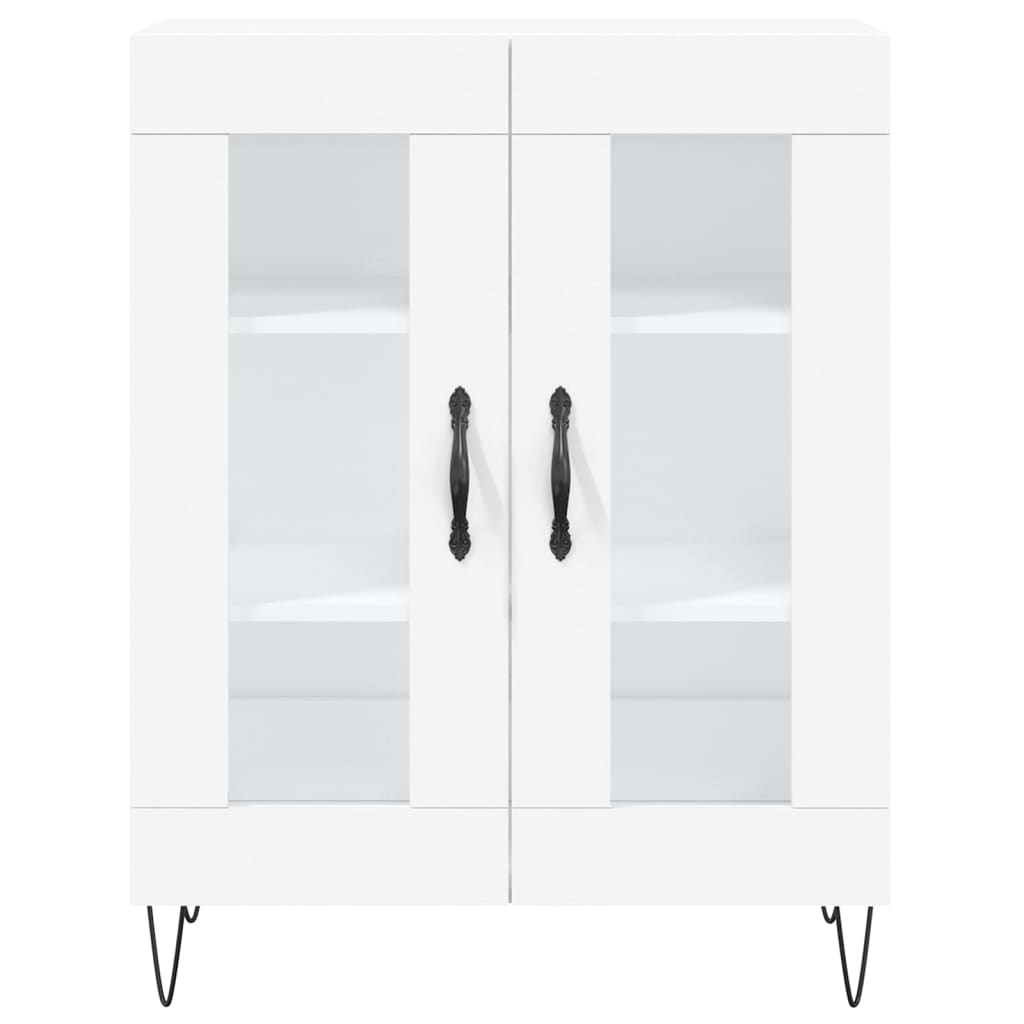 Highboard Weiß 69,5x34x180 cm Holzwerkstoff