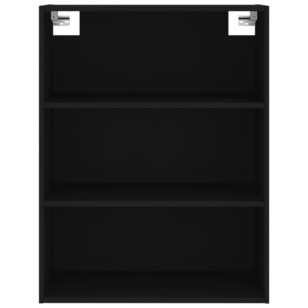 Highboard Schwarz 69,5x34x180 cm Holzwerkstoff