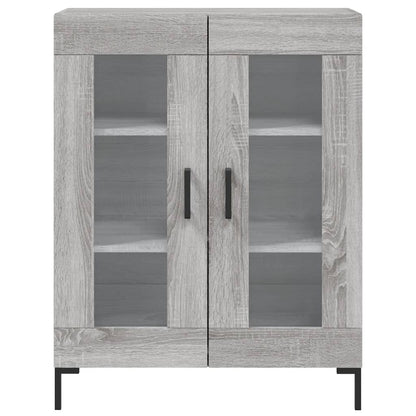 Highboard Grau Sonoma 69,5x34x180 cm Holzwerkstoff