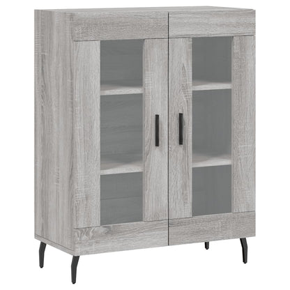 Highboard Grau Sonoma 69,5x34x180 cm Holzwerkstoff