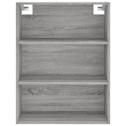 Highboard Grau Sonoma 69,5x34x180 cm Holzwerkstoff