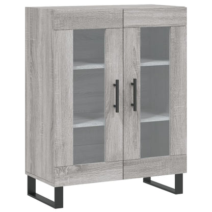 Highboard Grau Sonoma 69,5x34x180 cm Holzwerkstoff