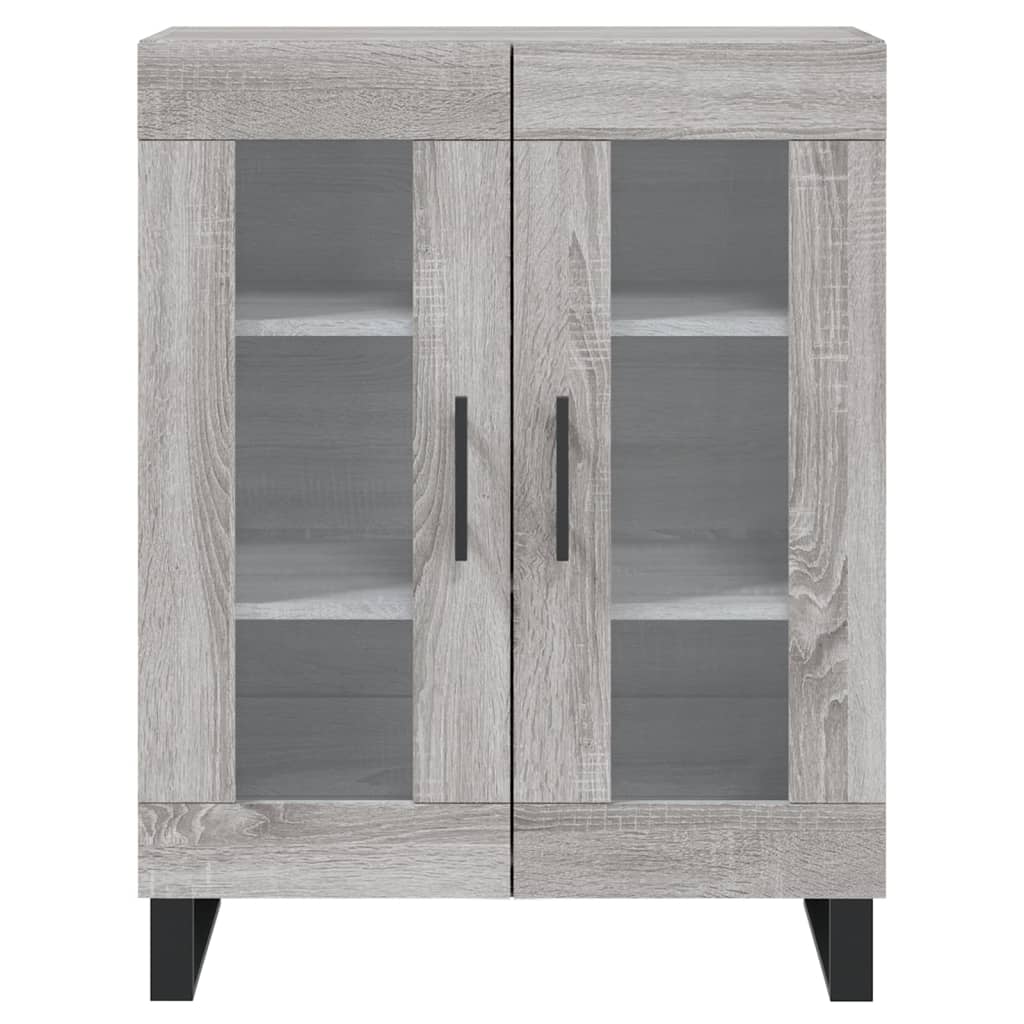 Highboard Grau Sonoma 69,5x34x180 cm Holzwerkstoff