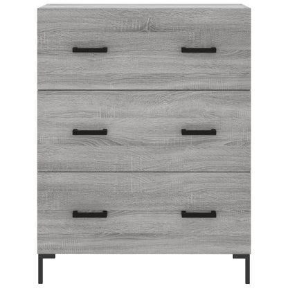 Highboard Grau Sonoma 69,5x34x180 cm Holzwerkstoff