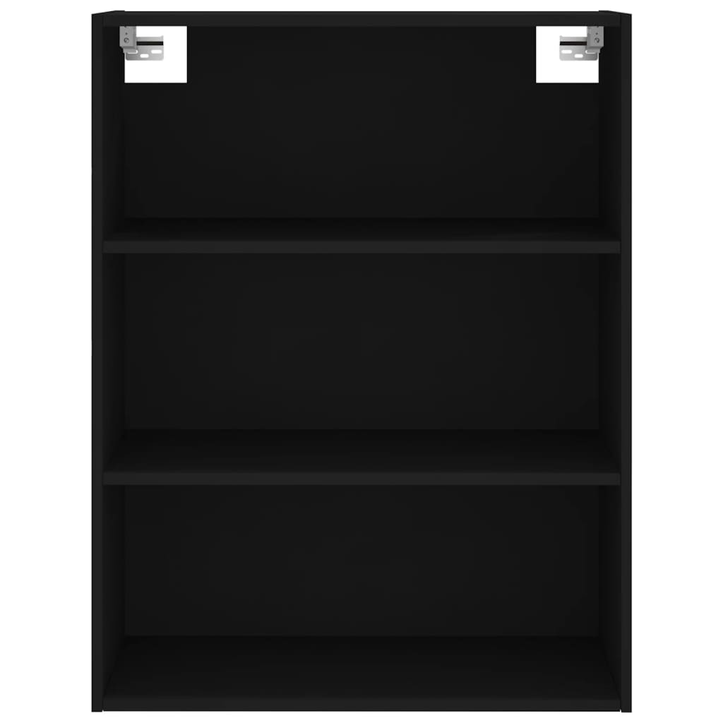 Highboard Schwarz 69,5x34x180 cm Holzwerkstoff