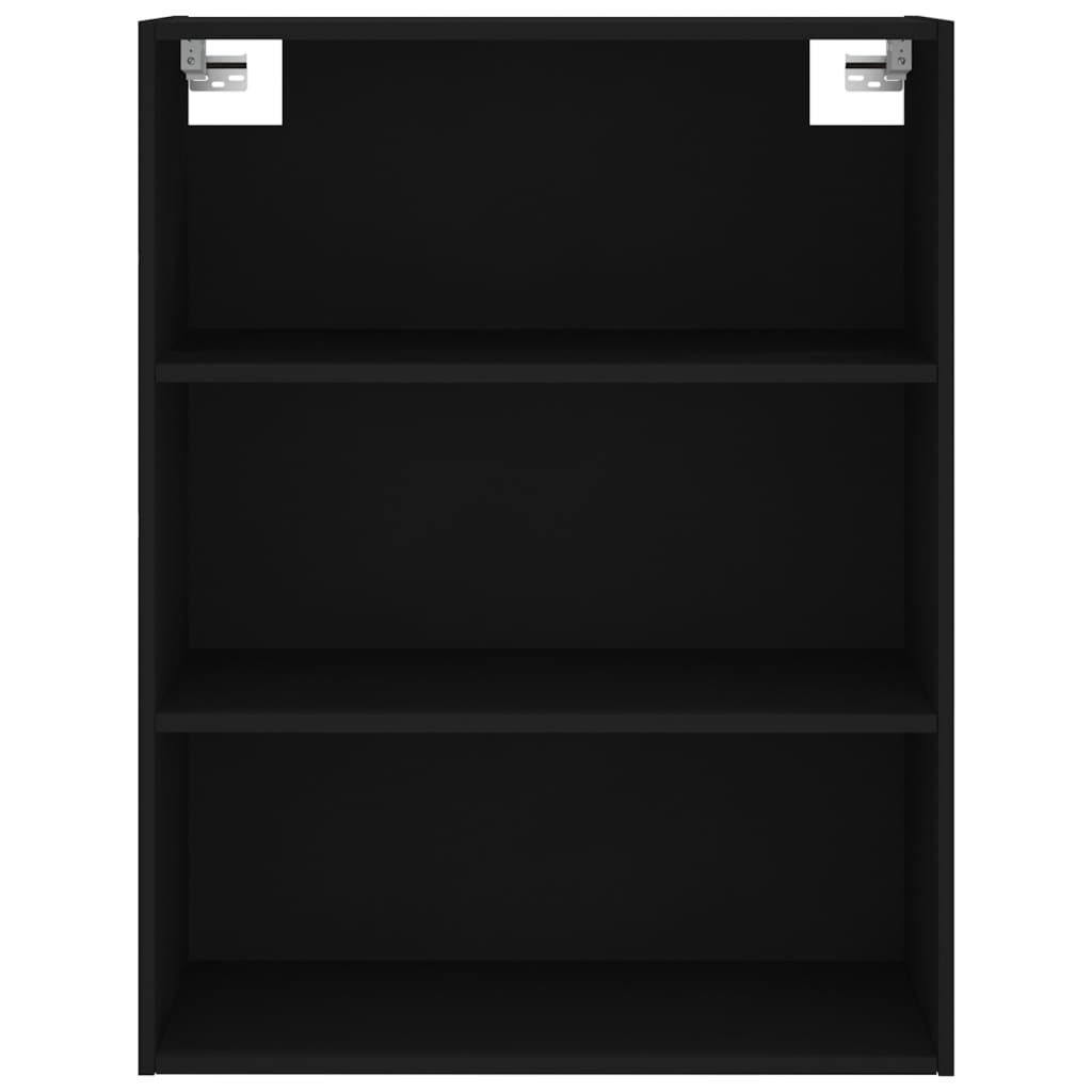 Highboard Schwarz 69,5x34x180 cm Holzwerkstoff