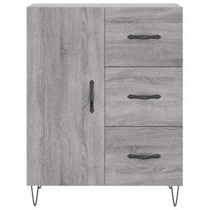 Highboard Grau Sonoma 69,5x34x180 cm Holzwerkstoff