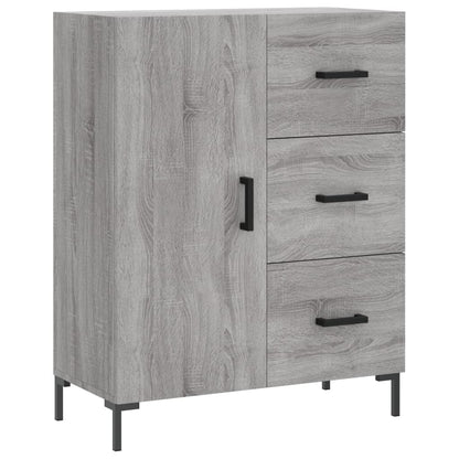 Highboard Grau Sonoma 69,5x34x180 cm Holzwerkstoff