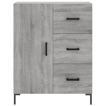 Highboard Grau Sonoma 69,5x34x180 cm Holzwerkstoff