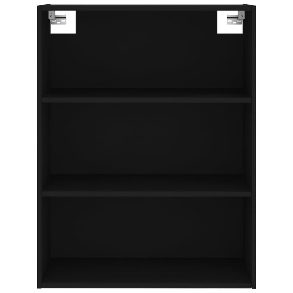 Highboard Schwarz 69,5x34x180 cm Holzwerkstoff