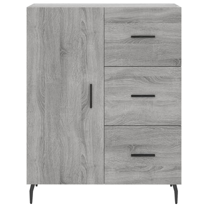 Highboard Grau Sonoma 69,5x34x180 cm Holzwerkstoff