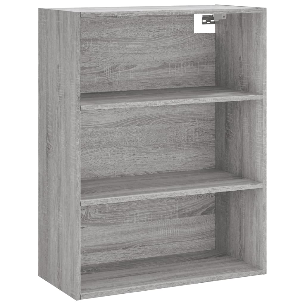 Highboard Grau Sonoma 69,5x34x180 cm Holzwerkstoff