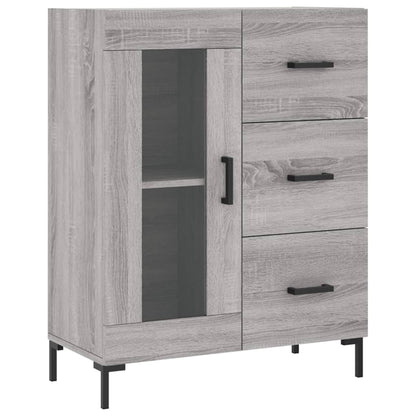 Highboard Grau Sonoma 69,5x34x180 cm Holzwerkstoff