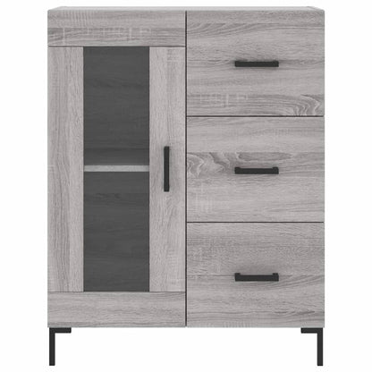 Highboard Grau Sonoma 69,5x34x180 cm Holzwerkstoff