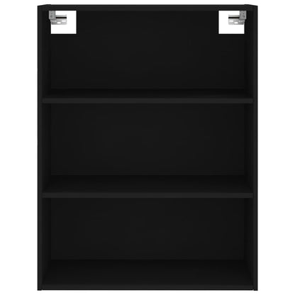 Highboard Schwarz 69,5x34x180 cm Holzwerkstoff