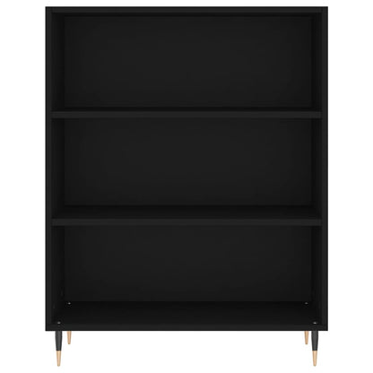 Highboard Schwarz 69,5x32,5x180 cm Holzwerkstoff