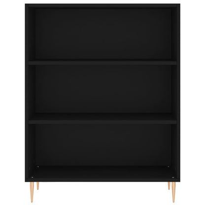 Highboard Schwarz 69,5x32,5x180 cm Holzwerkstoff