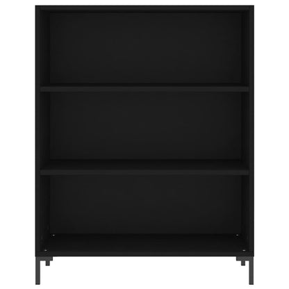 Highboard Schwarz 69,5x32,5x180 cm Holzwerkstoff