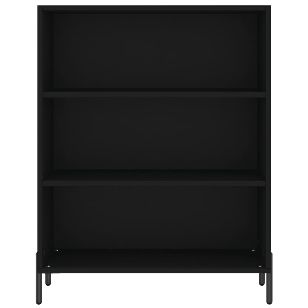 Highboard Schwarz 69,5x32,5x180 cm Holzwerkstoff