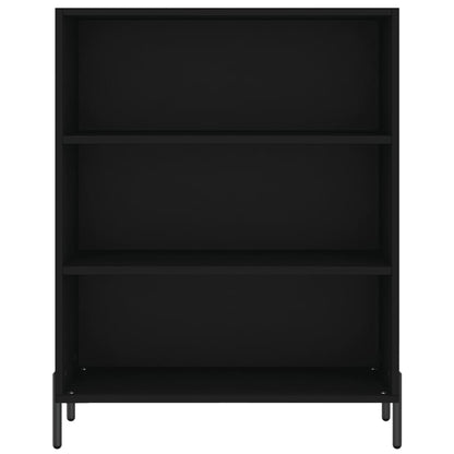 Highboard Schwarz 69,5x32,5x180 cm Holzwerkstoff